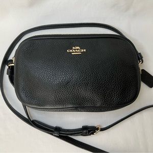 COACH Crossbody Pouch F30259 in Black Leather